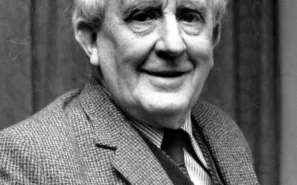 A photo of author J.R.R. Tolkien from 1967