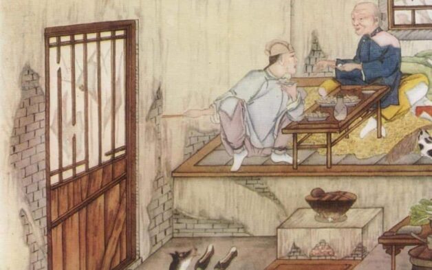 "'Here son!' she cried. 'Have a look at my treasure!' Illustration by Li Chu-T'ang, published in A Chinese Wonder Book by Norman Hinsdale Pittman (1919), E.P. Dutton & Co.