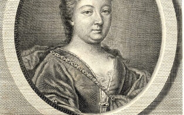 Portrait of Marie-Catherine Le Jumel de Barnevilles, comtesse d'Aulnoy, artist unknown, created somewhere in the 18th century