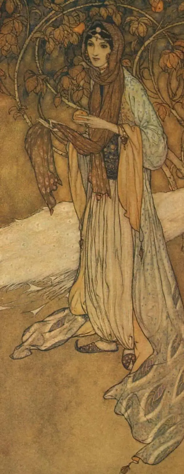 Image of Princess Scheherazade from Arabian Nights by Edmund Dulac