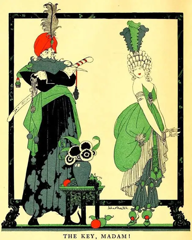 Blue Beard demands the key.