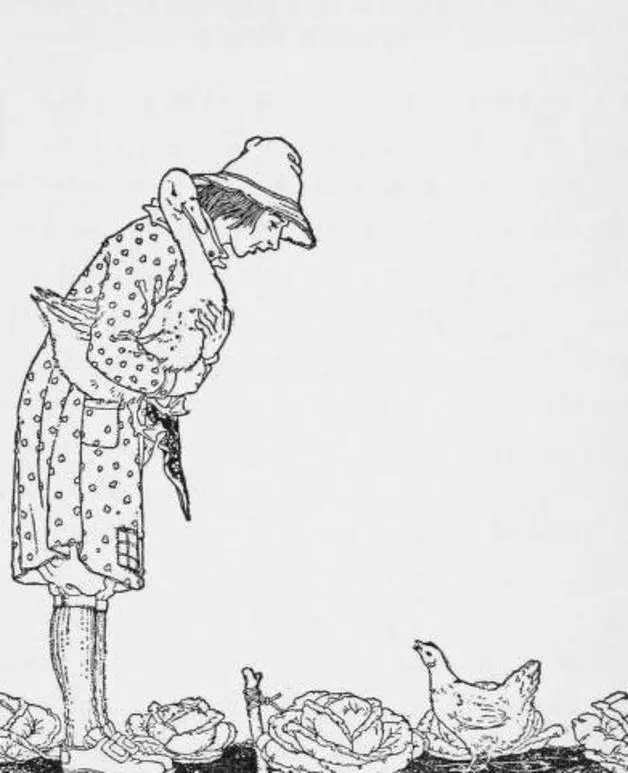 "What the good-man does is sure to be right!" Illustration by Maude and Miska Petersham, published in Twenty-four Unusual Stories for Boys and Girls by Anna Cogswell Tyler (1921), Harcout and Brace.