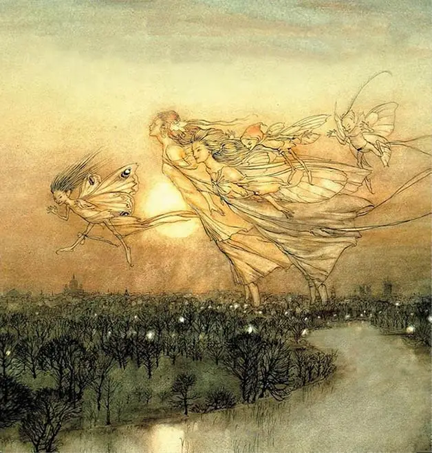 Fairies flying