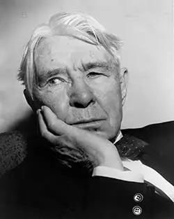 Photograph of Carl Sandburg by Al Ravenna, World Telegram staff photographer, 1955.