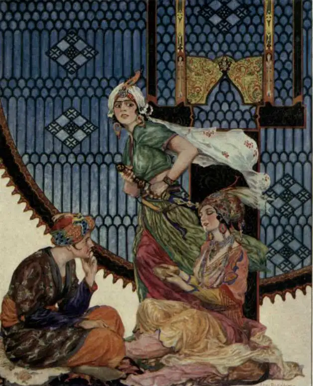 An image from the story The Necklace of Jewels from the collection More Tales from the Arabian Nights
