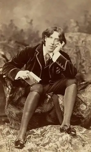 Oscar Wilde photographed in 1882 by renowned portrait photographer Napoleon Sarony.