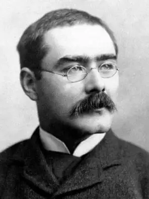 Portrait of Rudyard Kipling from the biography Rudyard Kipling by John Palmer, published in 1895, republished in 1907